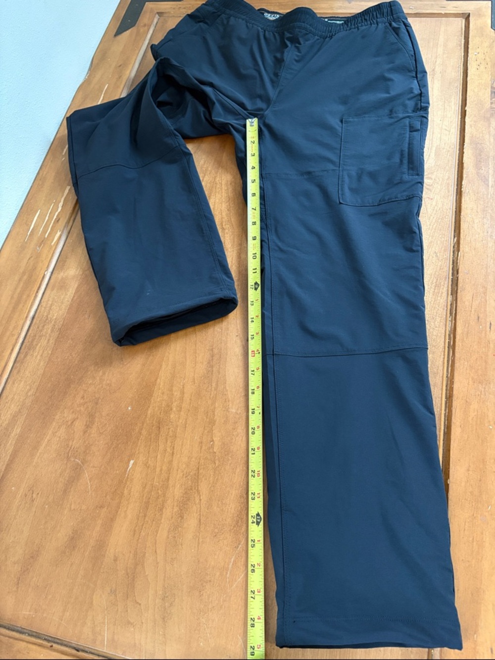 Orvis Black Lined Cargo Performance Pants Size 12 - Picture 5 of 14